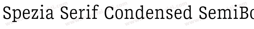 Spezia Serif Condensed SemiBold D字体转换